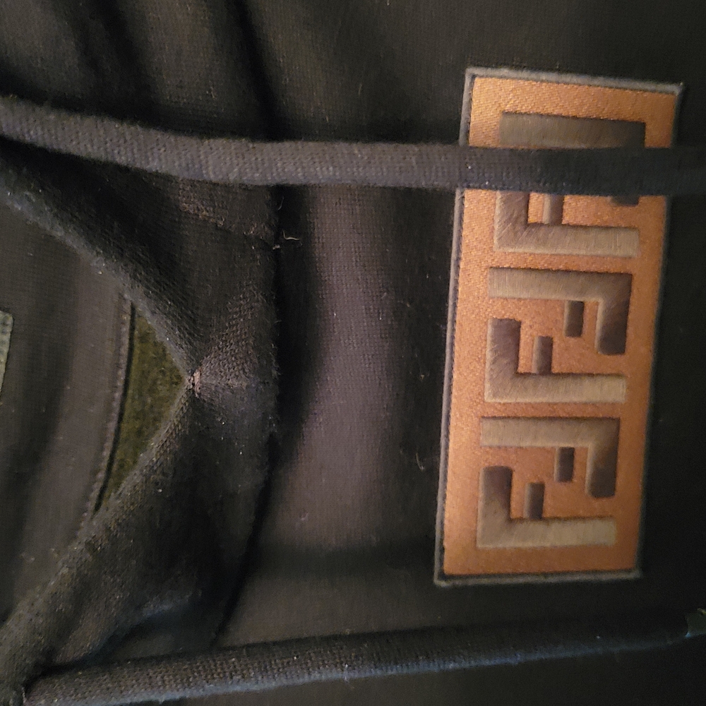 Fendi Black Hoodie with Logo